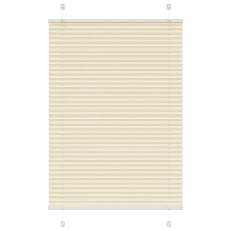 Vidaxl plissé rolgordijn 90x150 cm stofbreedte 89,4 cm polyester crème
