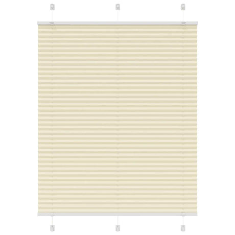 Vidaxl plissé rolgordijn 110x150cm stofbreedte 109,4cm polyester crème
