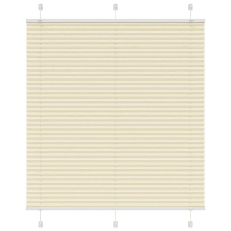 Vidaxl plissé rolgordijn 115x150cm stofbreedte 114,4cm polyester crème