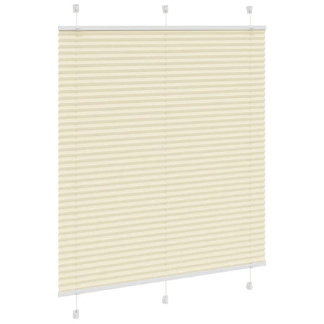Vidaxl plissé rolgordijn 115x150cm stofbreedte 114,4cm polyester crème
