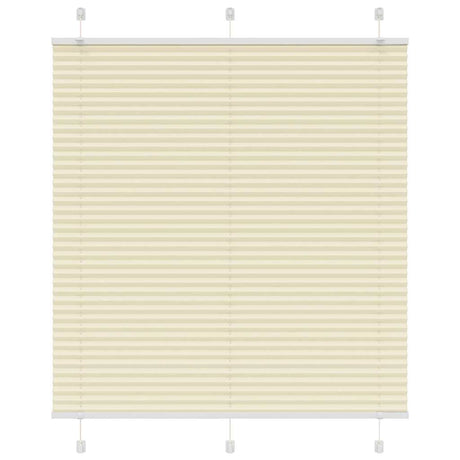 Vidaxl plissé rolgordijn 120x150cm stofbreedte 119,4cm polyester crème