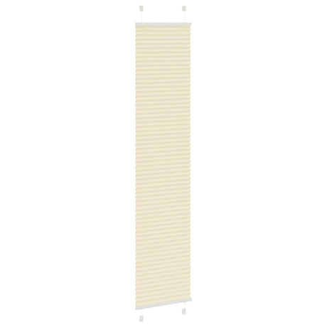 Vidaxl plissé rolgordijn 45x200 cm stofbreedte 44,4 cm polyester crème