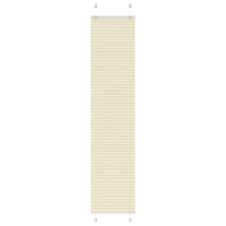 Vidaxl plissé rolgordijn 50x200 cm stofbreedte 49,4 cm polyester crème