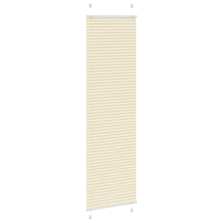 Vidaxl plissé rolgordijn 55x200 cm stofbreedte 54,4 cm polyester crème