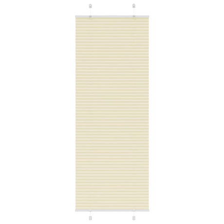 Vidaxl plissé rolgordijn 70x200 cm stofbreedte 69,4 cm polyester crème