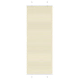 Vidaxl plissé rolgordijn 75x200 cm stofbreedte 74,4 cm polyester crème
