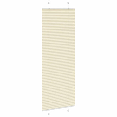 Vidaxl plissé rolgordijn 75x200 cm stofbreedte 74,4 cm polyester crème