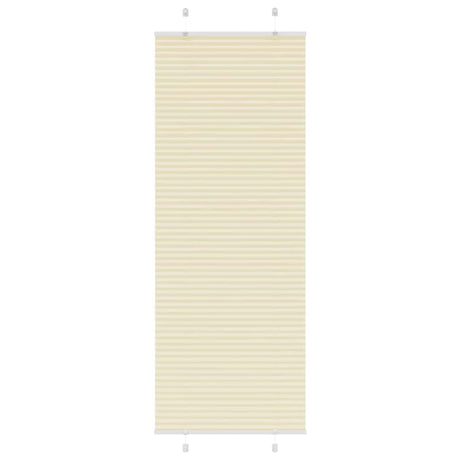 Vidaxl plissé rolgordijn 80x200 cm stofbreedte 79,4 cm polyester crème