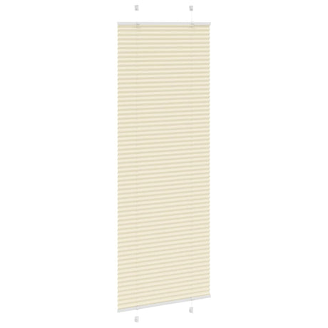 Vidaxl plissé rolgordijn 80x200 cm stofbreedte 79,4 cm polyester crème