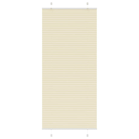 Vidaxl plissé rolgordijn 85x200 cm stofbreedte 84,4 cm polyester crème