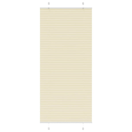 Vidaxl plissé rolgordijn 100x200 cm stofbreedte 99,4cm polyester crème