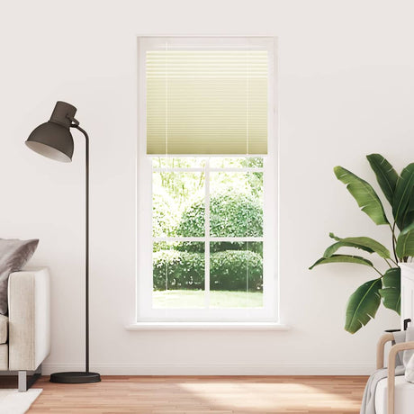 Vidaxl plissé rolgordijn 100x200 cm stofbreedte 99,4cm polyester crème