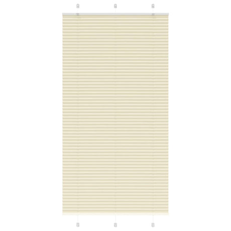 Vidaxl plissé rolgordijn 105x200cm stofbreedte 104,4cm polyester crème
