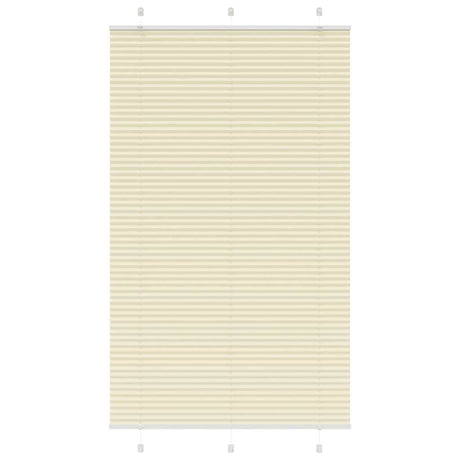 Vidaxl plissé rolgordijn 115x200cm stofbreedte 114,4cm polyester crème