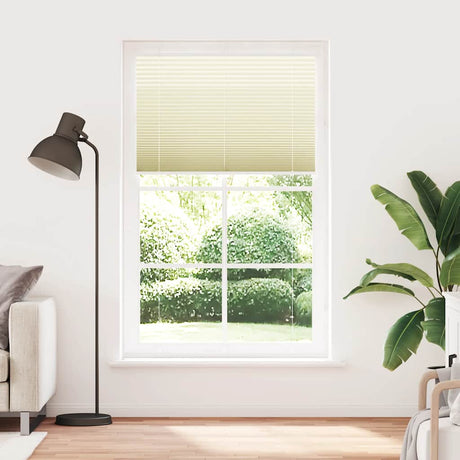 Vidaxl plissé rolgordijn 115x200cm stofbreedte 114,4cm polyester crème