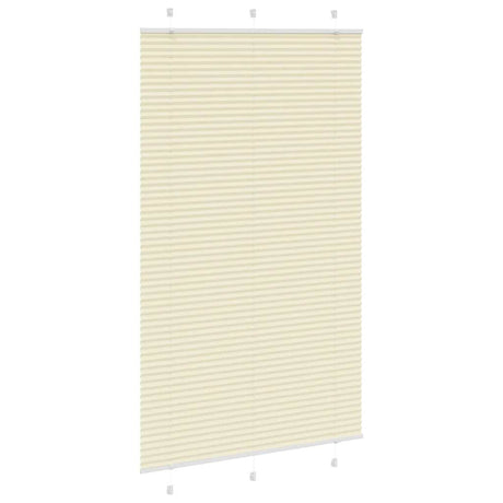 Vidaxl plissé rolgordijn 115x200cm stofbreedte 114,4cm polyester crème
