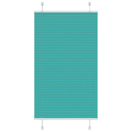 Vidaxl plissé rolgordijn 70x100 cm stofbreedte 69,4 cm petrol groen