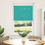 Vidaxl plissé rolgordijn 75x100 cm stofbreedte 74,4 cm petrol groen