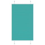 Vidaxl plissé rolgordijn 80x100 cm stofbreedte 79,4 cm petrol groen