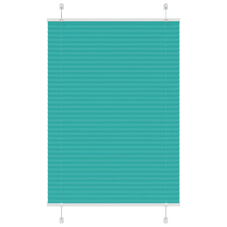 Vidaxl plissé rolgordijn 100x100 cm stofbreedte 99,4cm petrol groen