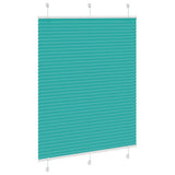 Vidaxl plissé rolgordijn 105x100 cm stofbreedte 104,4cm petrol groen