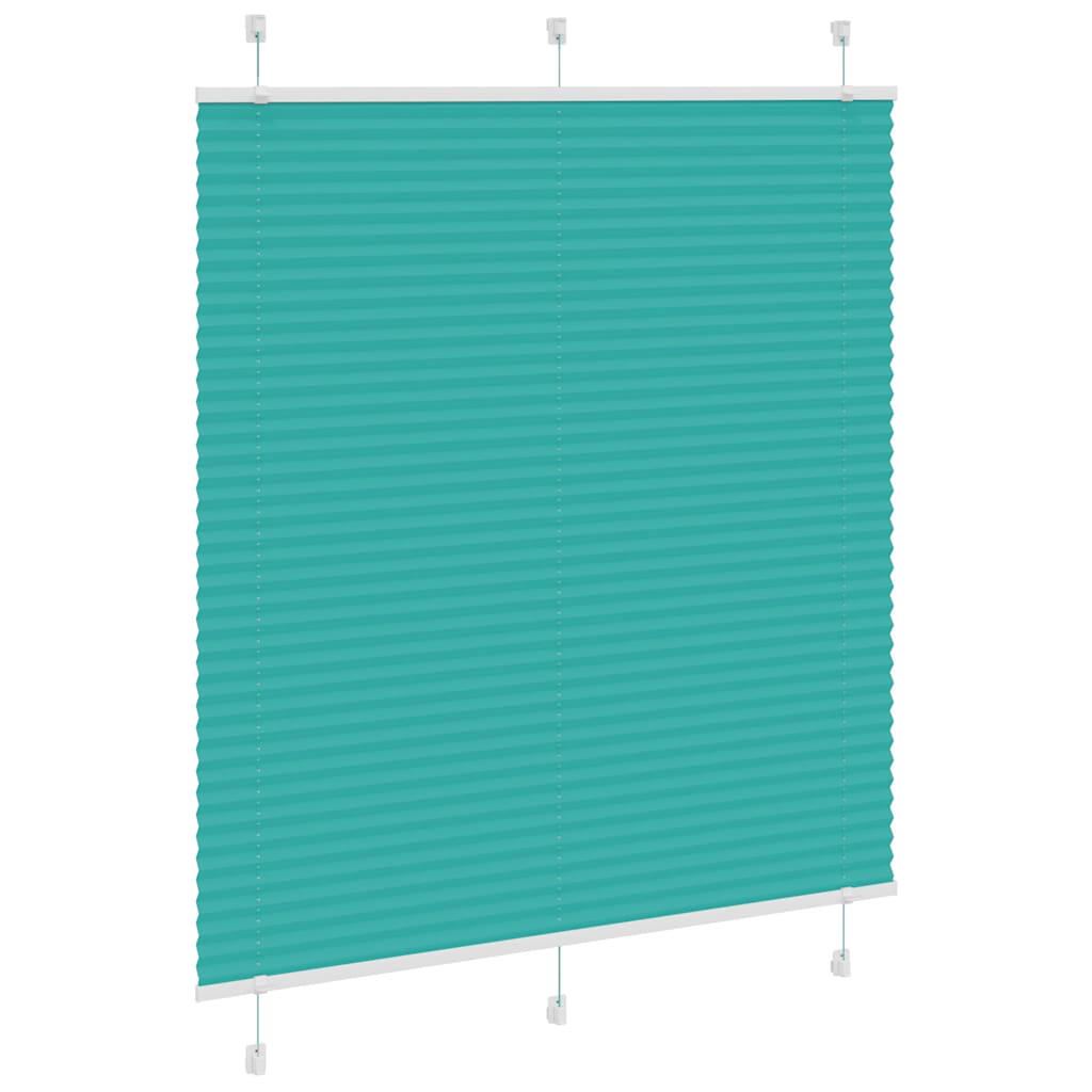 Vidaxl plissé rolgordijn 120x100cm stofbreedte 119,4cm petrol groen