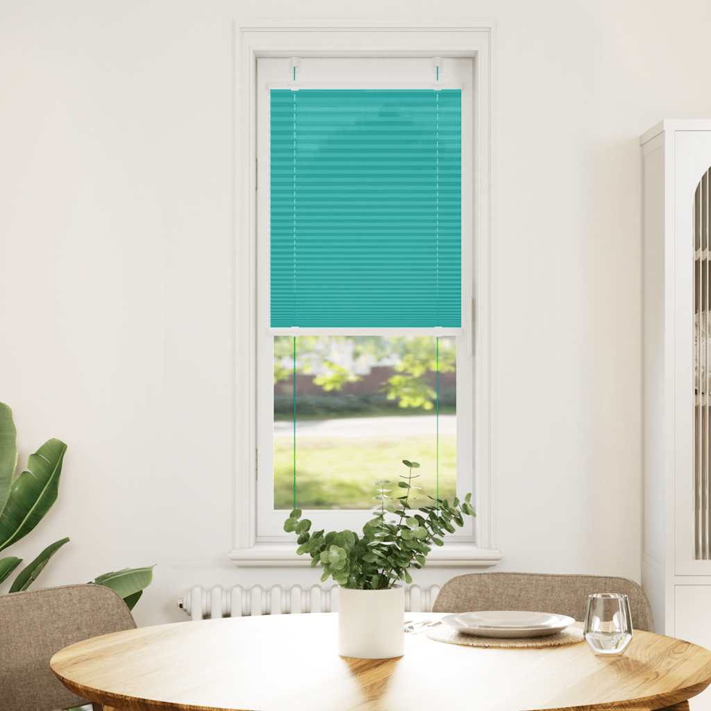 Vidaxl plissé rolgordijn 40x150 cm stofbreedte 39,4 cm petrol groen