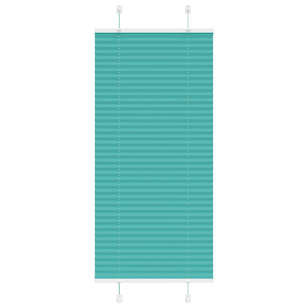 Vidaxl plissé rolgordijn 65x150 cm stofbreedte 64,4 cm petrol groen
