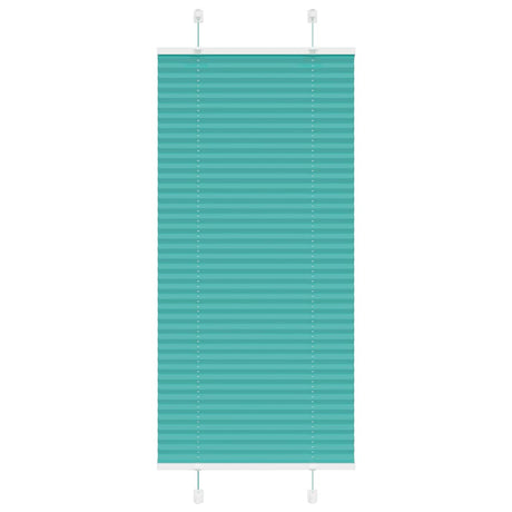 Vidaxl plissé rolgordijn 65x150 cm stofbreedte 64,4 cm petrol groen