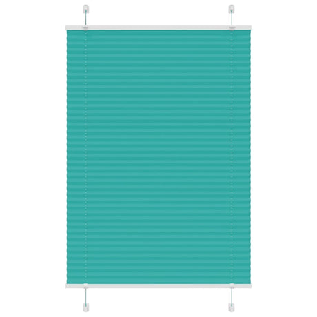 Vidaxl plissé rolgordijn 85x150 cm stofbreedte 84,4 cm petrol groen