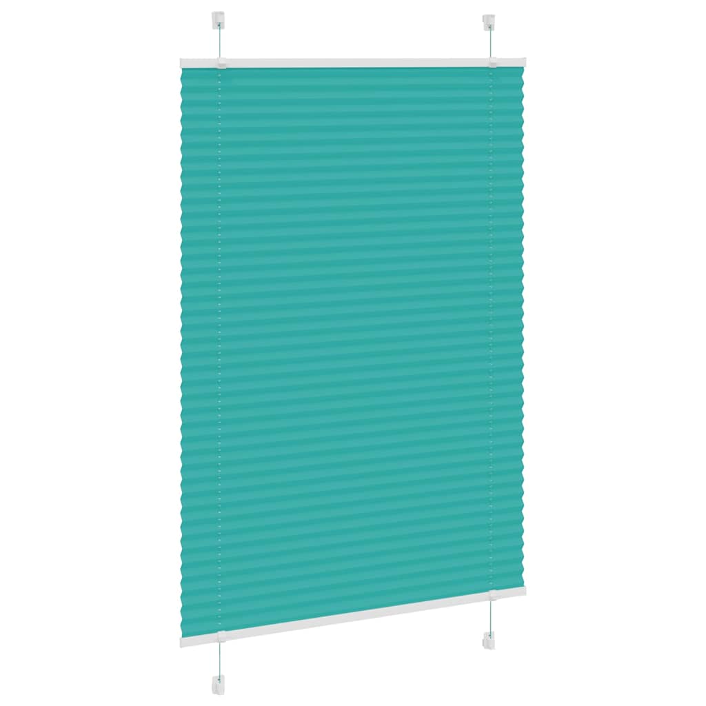 Vidaxl plissé rolgordijn 90x150 cm stofbreedte 89,4 cm petrol groen