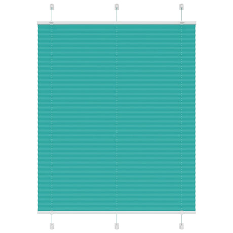 Vidaxl plissé rolgordijn 105x150cm stofbreedte 104,4cm petrol groen