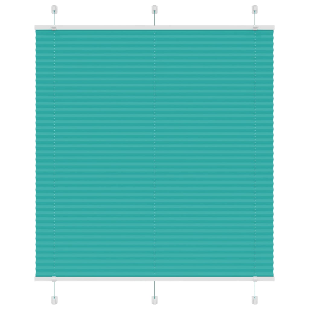 Vidaxl plissé rolgordijn 115x150cm stofbreedte 114,4cm petrol groen