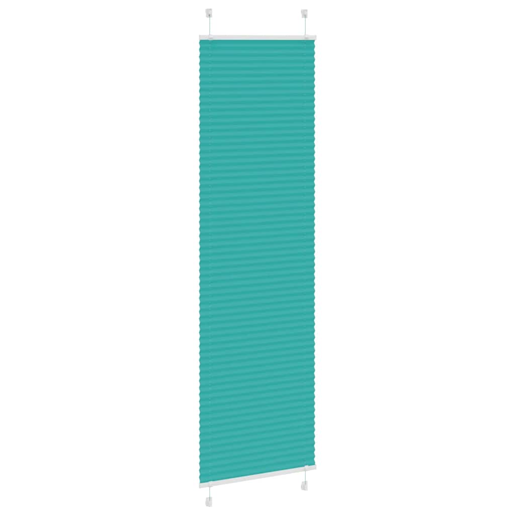 Vidaxl plissé rolgordijn 55x200 cm stofbreedte 54,4 cm petrol groen