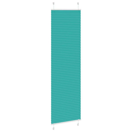 Vidaxl plissé rolgordijn 60x200 cm stofbreedte 59,4 cm petrol groen