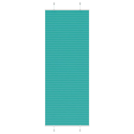 Vidaxl plissé rolgordijn 70x200 cm stofbreedte 69,4 cm petrol groen
