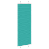 Vidaxl plissé rolgordijn 70x200 cm stofbreedte 69,4 cm petrol groen