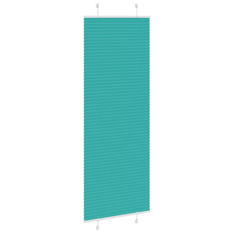 Vidaxl plissé rolgordijn 75x200 cm stofbreedte 74,4 cm petrol groen