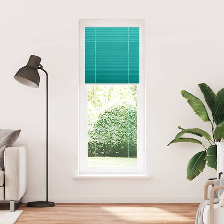 Vidaxl plissé rolgordijn 80x200 cm stofbreedte 79,4 cm petrol groen