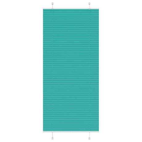 Vidaxl plissé rolgordijn 85x200 cm stofbreedte 84,4 cm petrol groen
