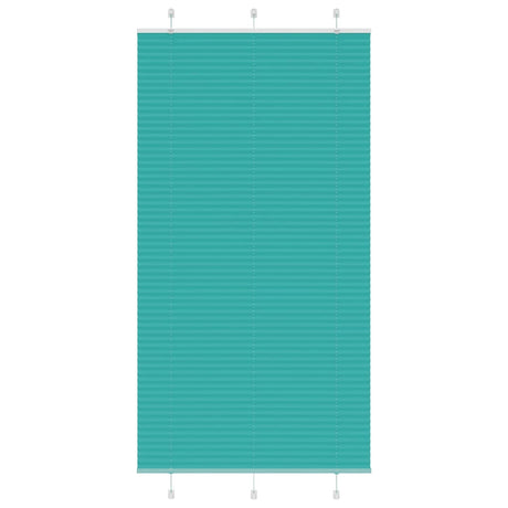 Vidaxl plissé rolgordijn 105x200cm stofbreedte 104,4cm petrol groen