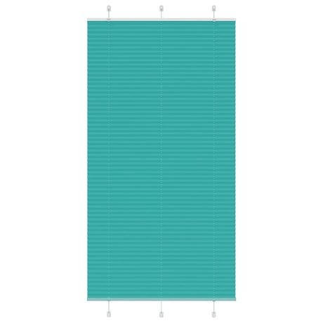 Vidaxl plissé rolgordijn 110x200cm stofbreedte 109,4cm petrol groen