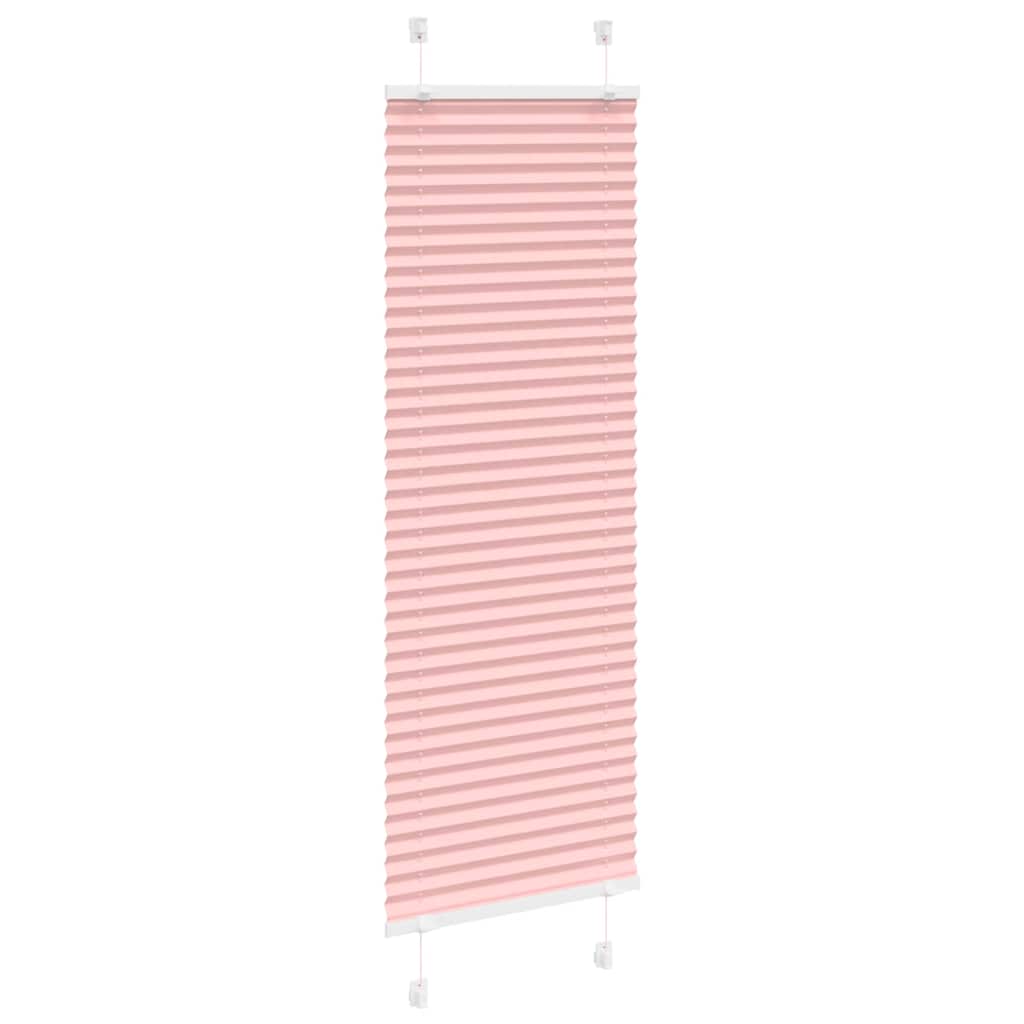 Vidaxl plissé rolgordijn 45x100 cm stofbreedte 44,4 cm polyester roze