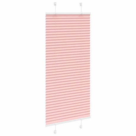Vidaxl plissé rolgordijn 60x100 cm stofbreedte 59,4 cm polyester roze