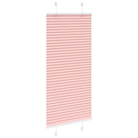 Vidaxl plissé rolgordijn 65x100 cm stofbreedte 64,4 cm polyester roze