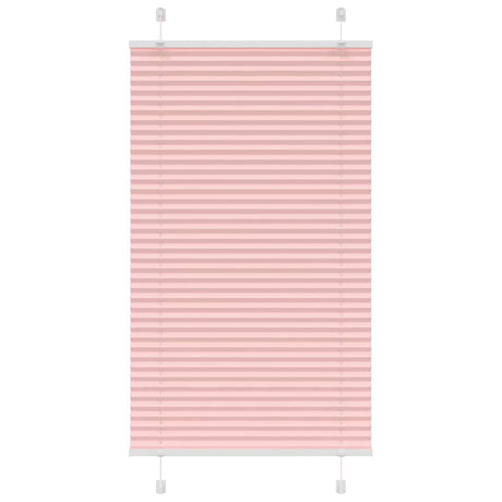Vidaxl plissé rolgordijn 80x100 cm stofbreedte 79,4 cm polyester roze