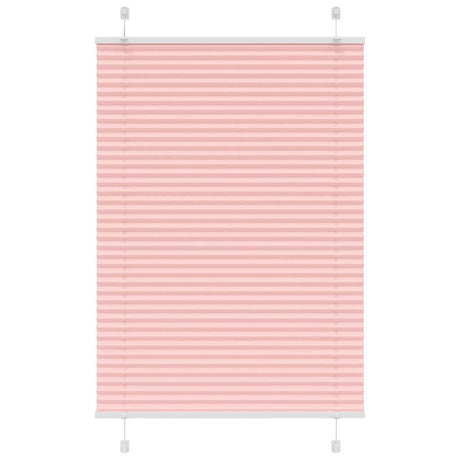 Vidaxl plissé rolgordijn 85x100 cm stofbreedte 84,4 cm polyester roze