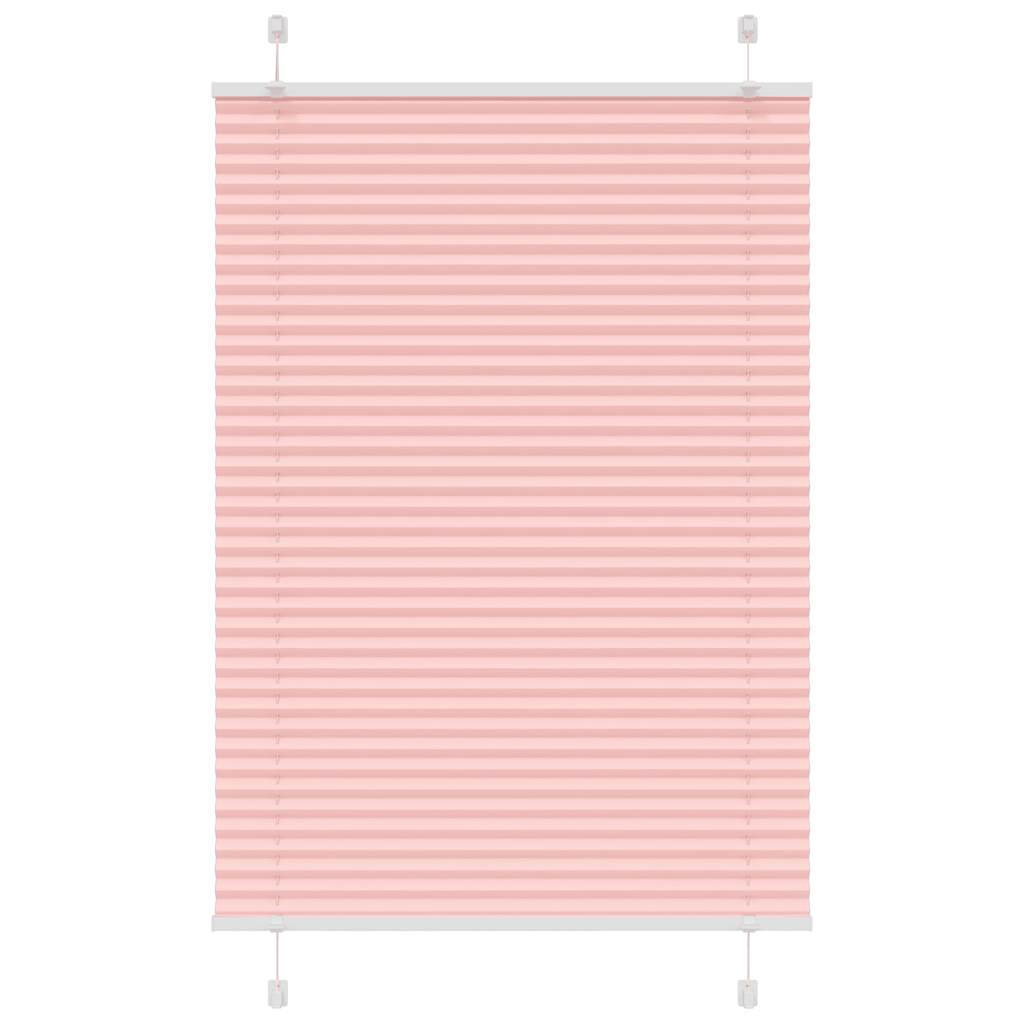 Vidaxl plissé rolgordijn 90x100 cm stofbreedte 89,4 cm polyester roze