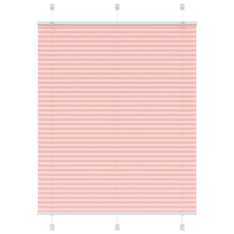 Vidaxl plissé rolgordijn 110x100cm stofbreedte 109,4cm polyester roze