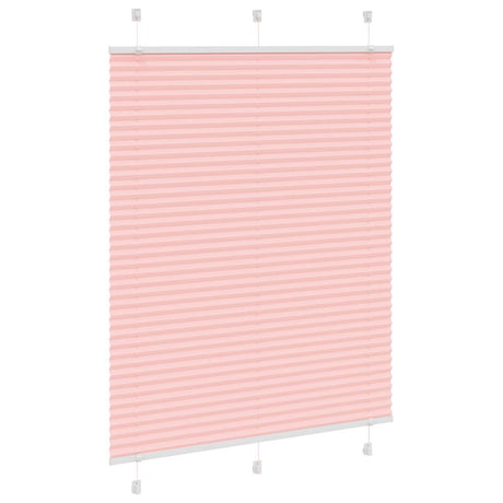 Vidaxl plissé rolgordijn 110x100cm stofbreedte 109,4cm polyester roze